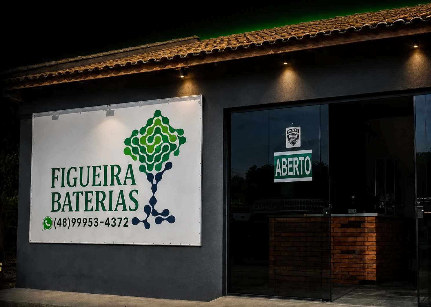 Fachada da Figueira Baterias em Sangãozinho